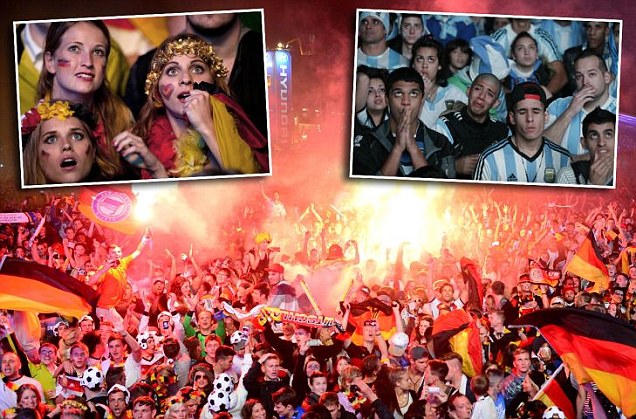 Berlin Berpesta setelah Jerman Raih Juara Dunia 2014